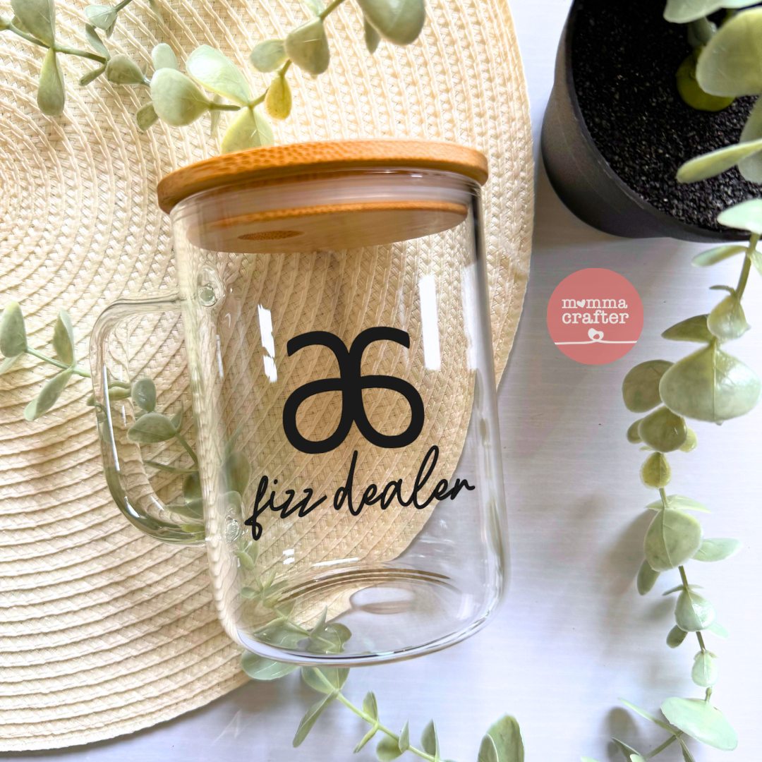 Arbonne Fizz Dealer 15oz Glass Mug
