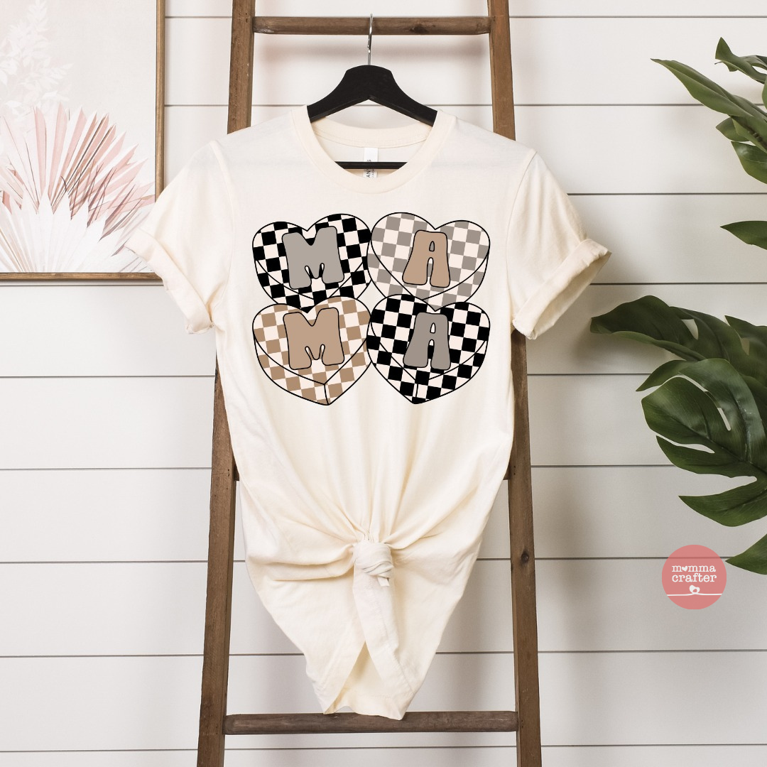 Checkered Neutral Mama
