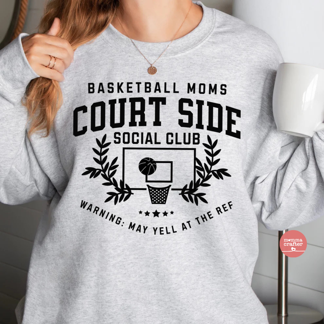 Basketball Mom Social Club Crewneck