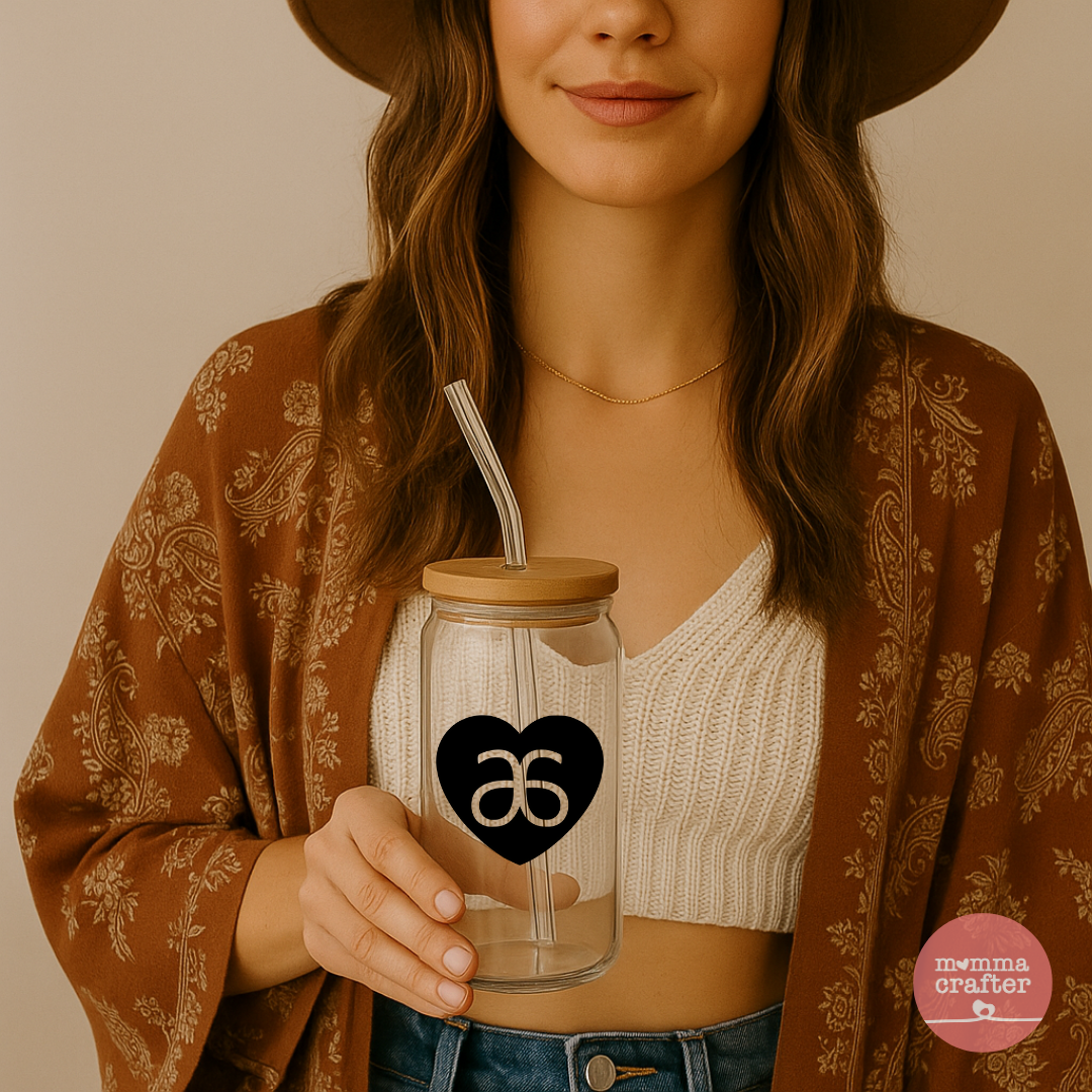 Arbonne Heart 15oz Glass Mug