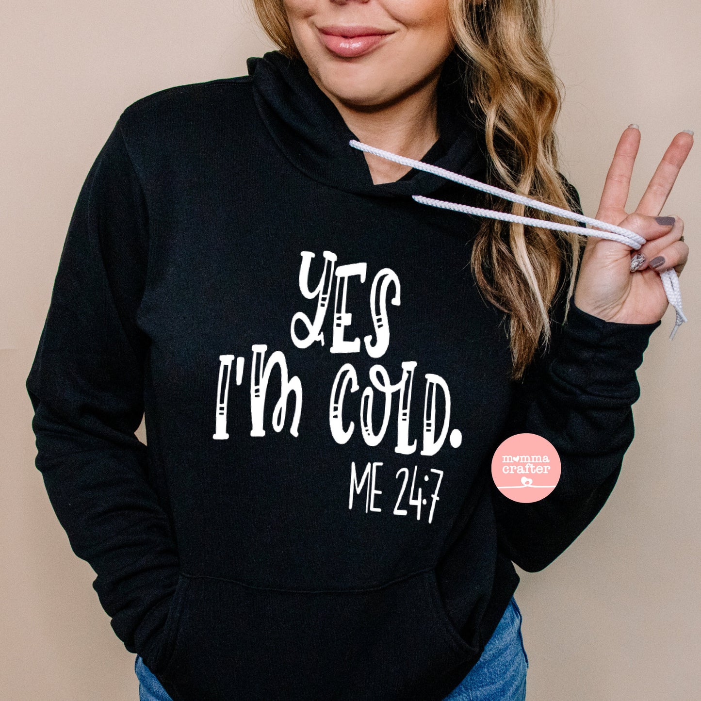 Stories Flash Sale- Yes, I’m Cold Hoodie Size Small