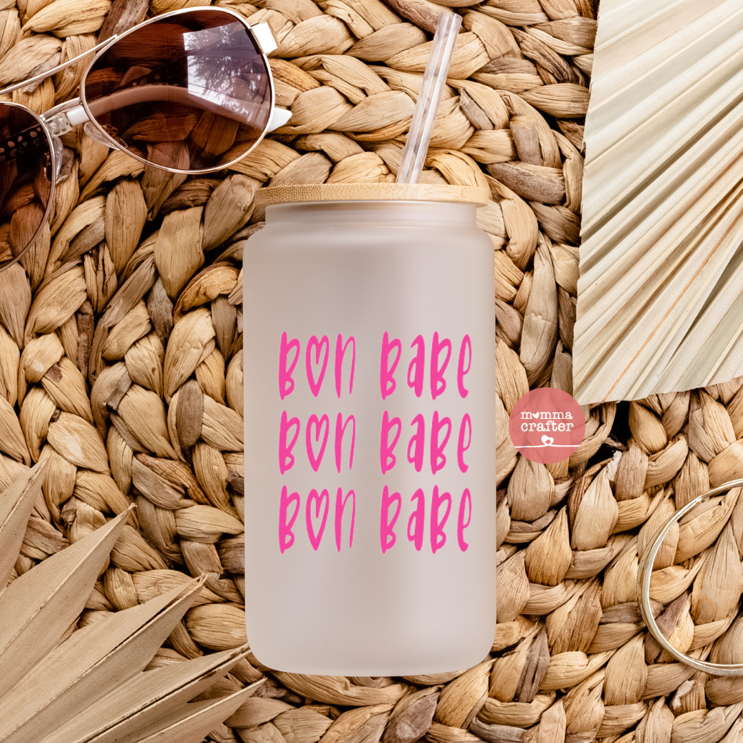 Bon Babe Stacked 16oz Glass Can