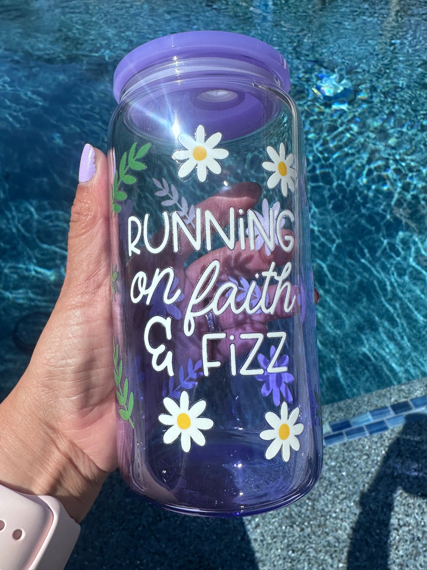 Running on Faith & Fizz Ombré Cup