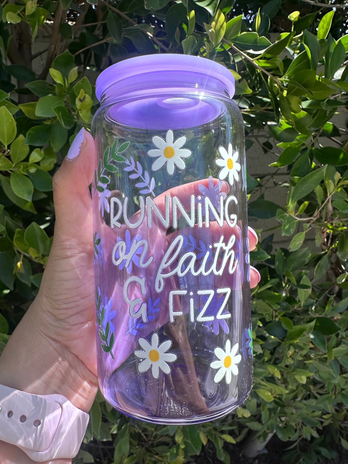 Running on Faith & Fizz Ombré Cup