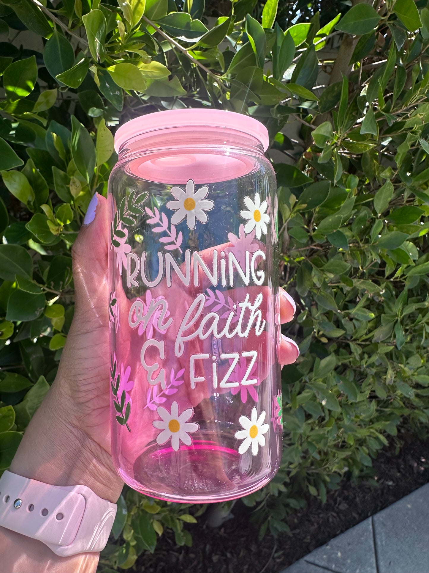 Running on Faith & Fizz Ombré Cup