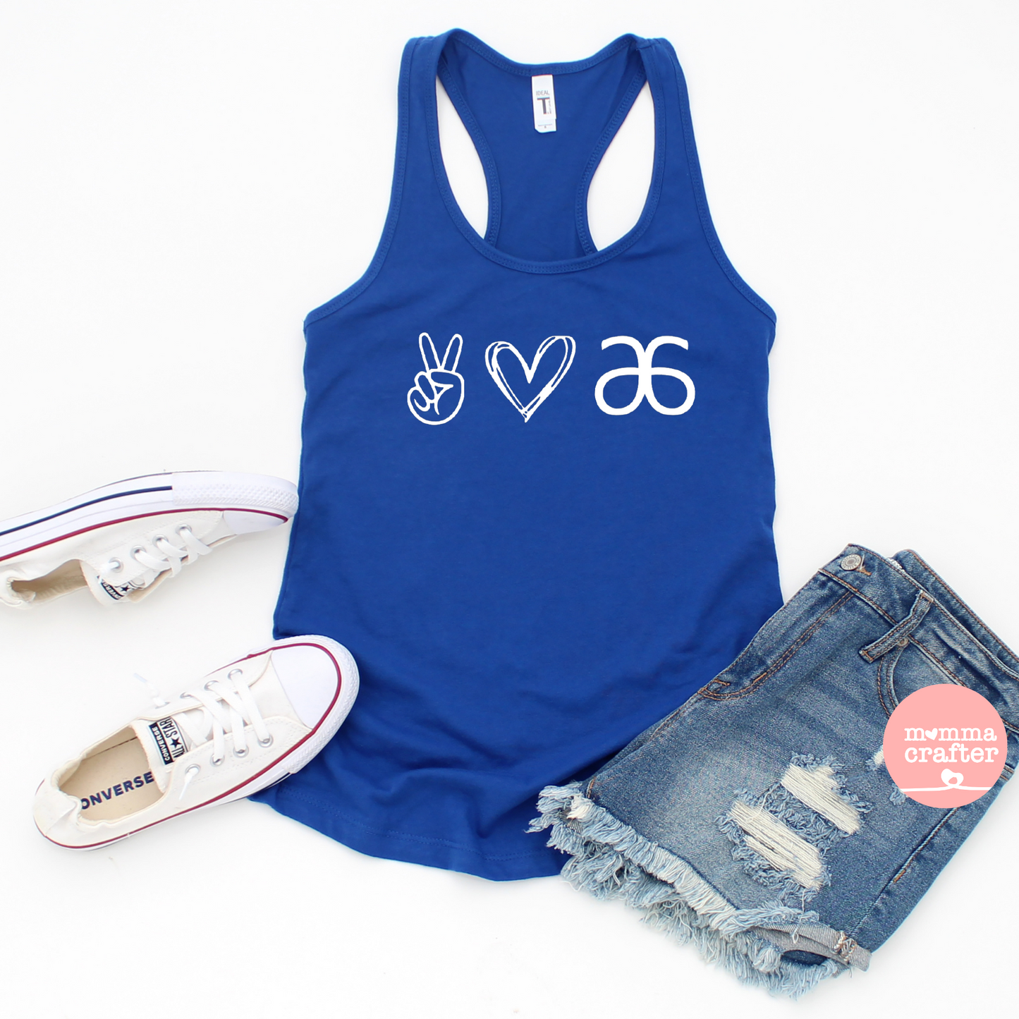 Peace Love Arbonne Racerback Ladies Tank