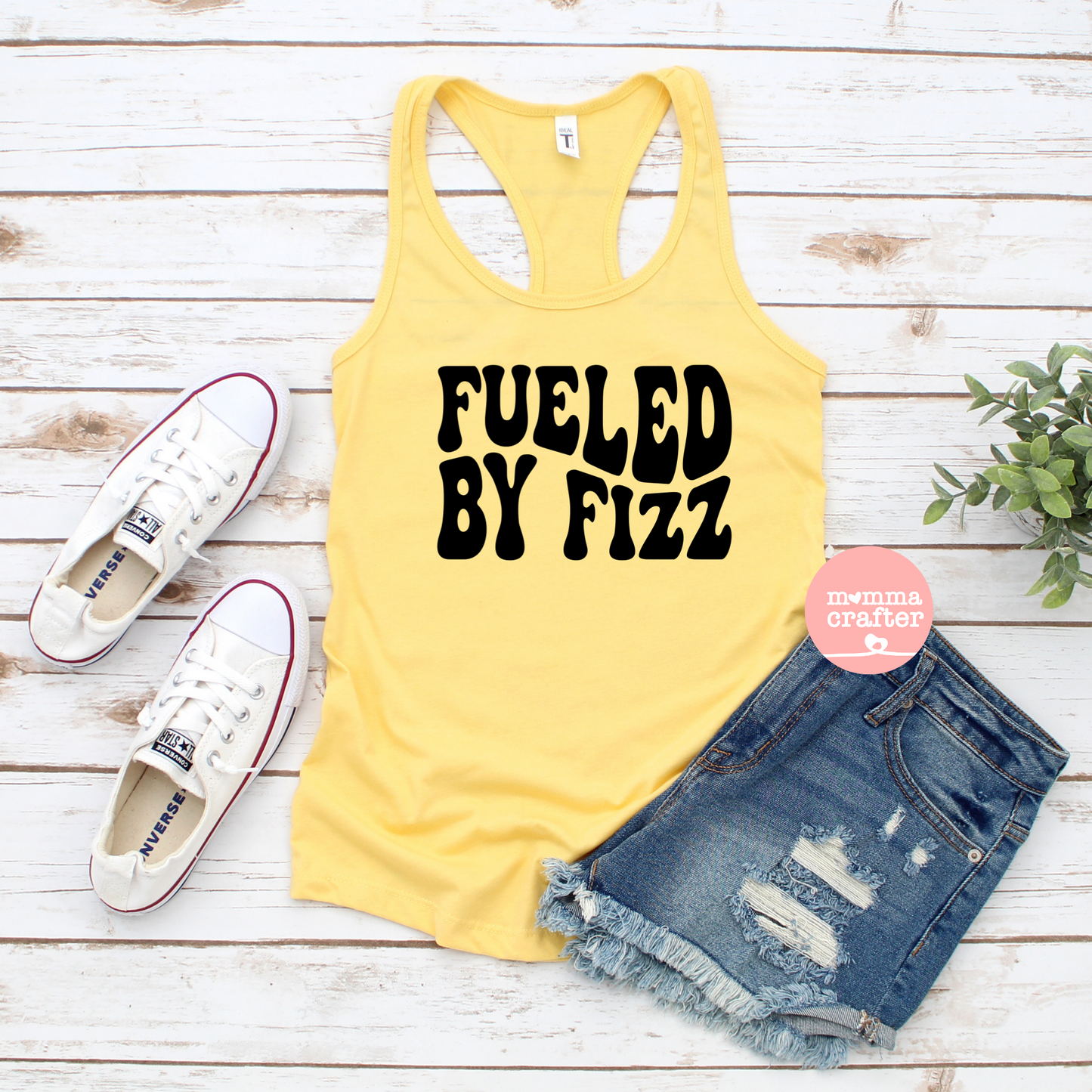 Arbonne Fueled by Fizz Racerback Tank Top