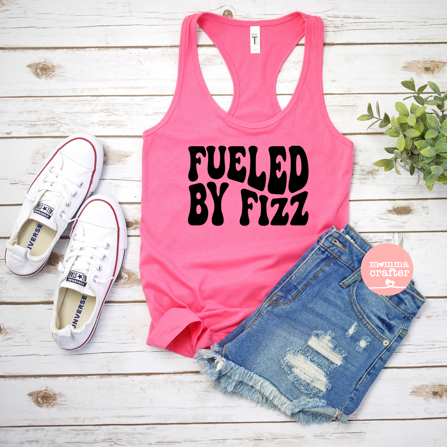 Arbonne Fueled by Fizz Racerback Tank Top