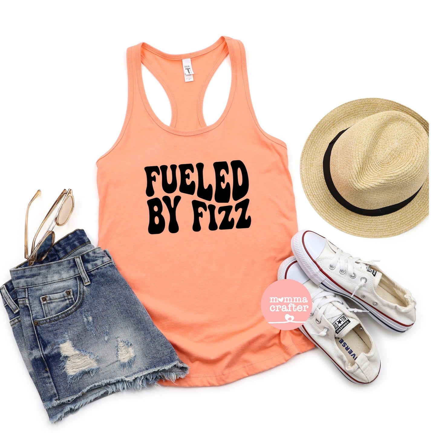 Arbonne Fueled by Fizz Racerback Tank Top