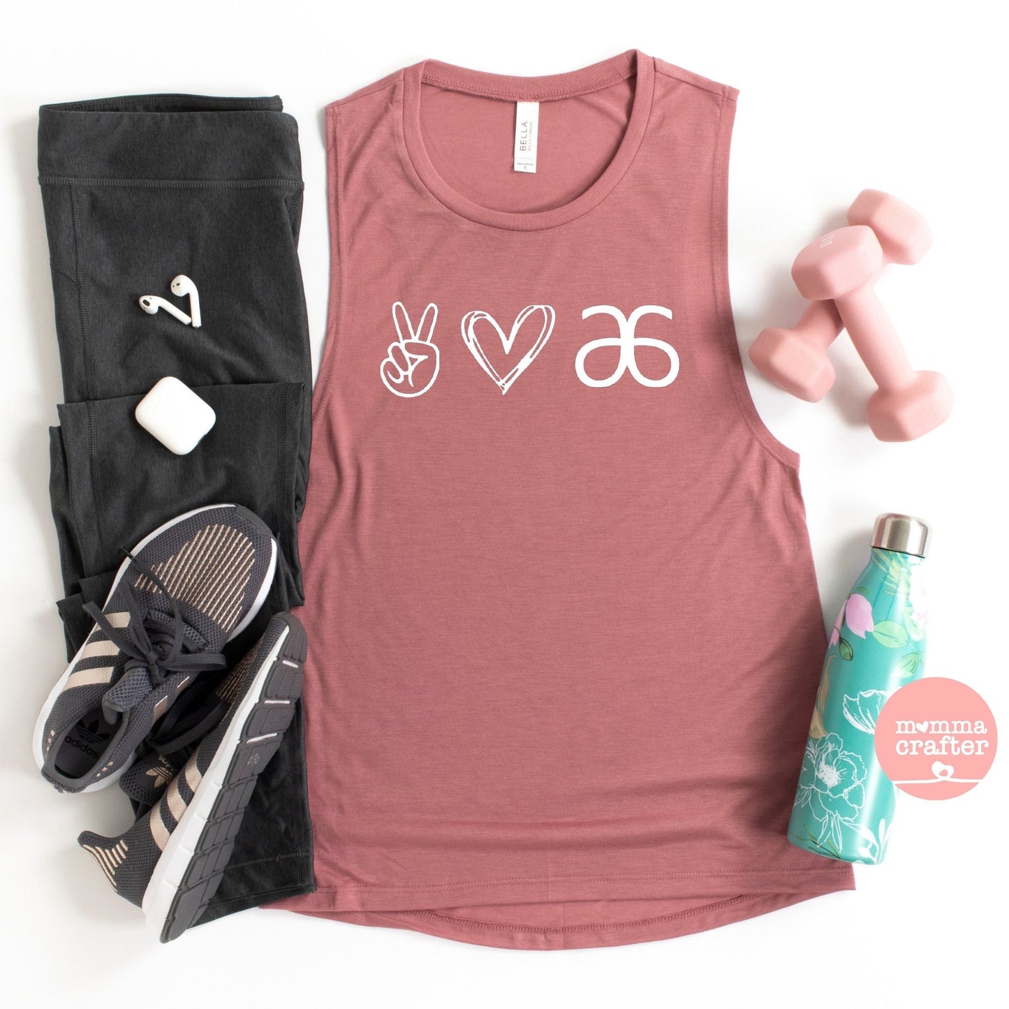 Peace Love Arbonne Muscle Tank