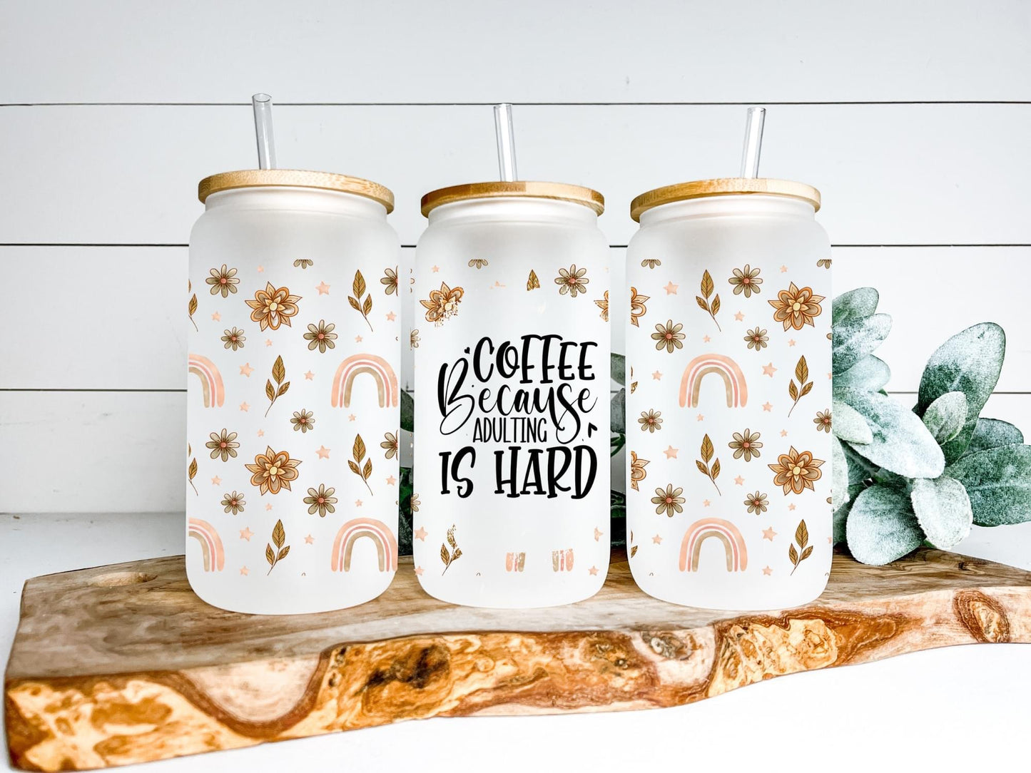 Boho Adulting is Hard Frosted 16oz