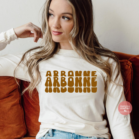 Arbonne Stacked Long Sleeve Tshirt (Bella Canvas)