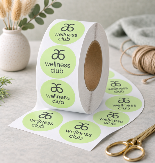 Arbonne Wellness 2 inch circle sticker (Qty 100)