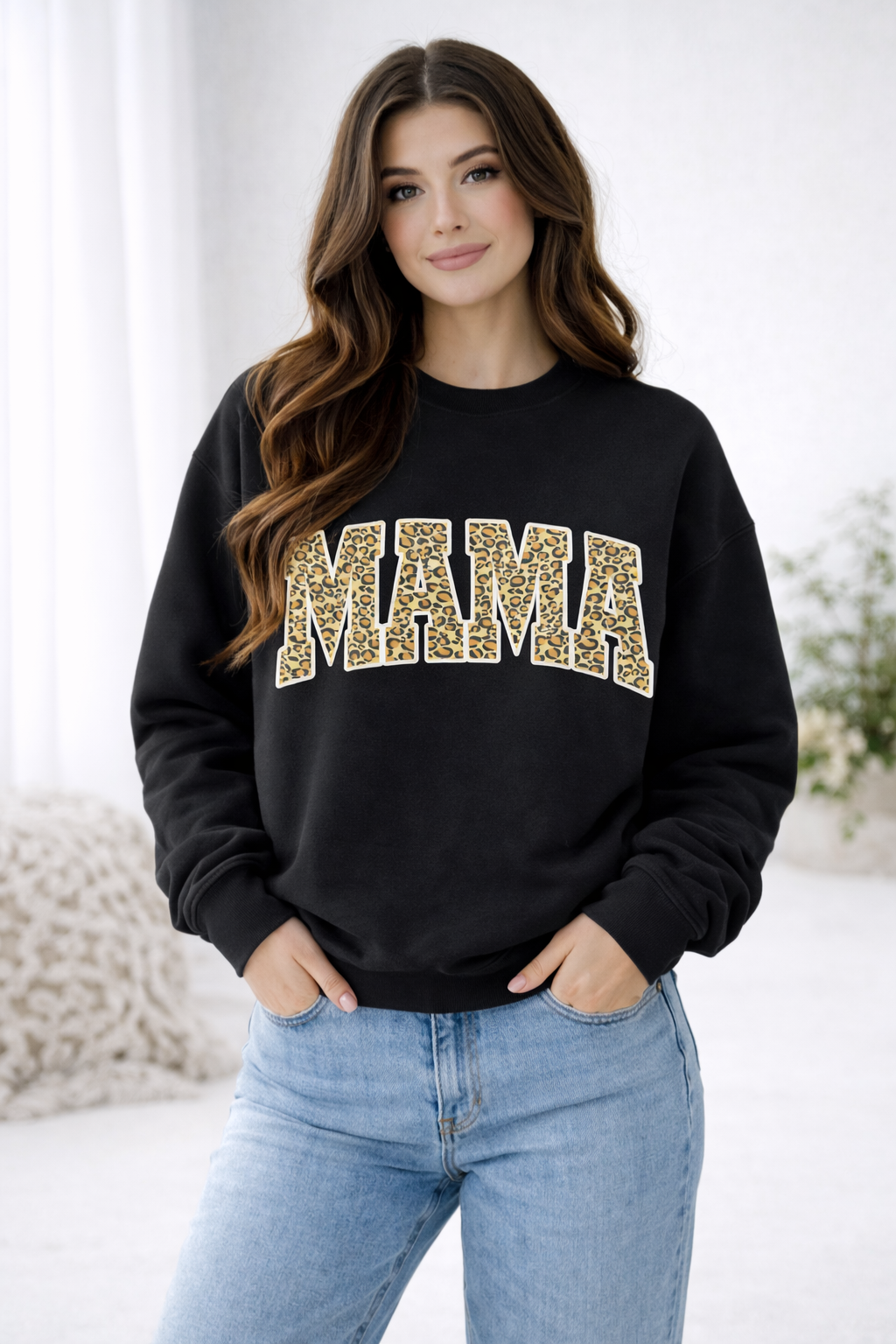 Cheetah Mama Crewneck