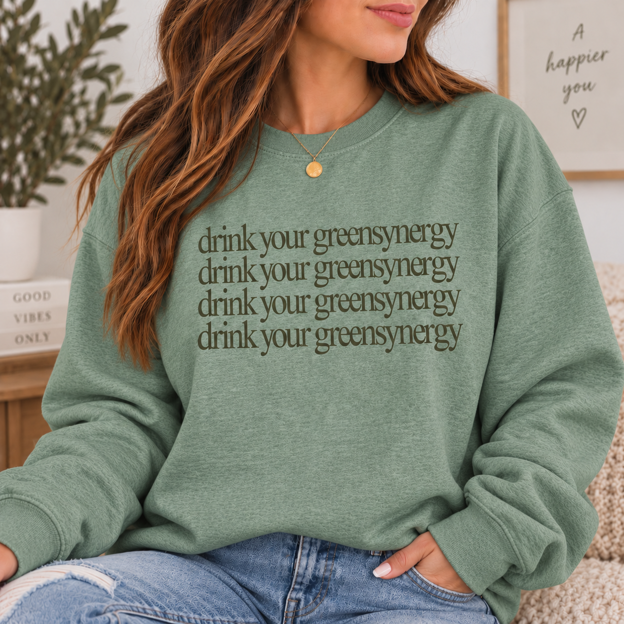 Drink Your GreensSynergy Crewneck