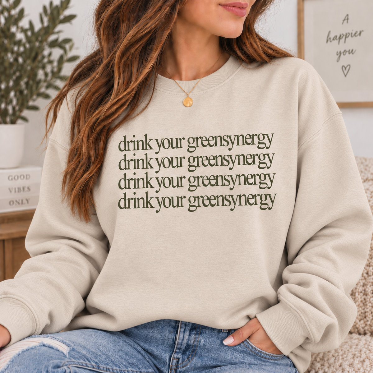 Drink Your GreensSynergy Crewneck