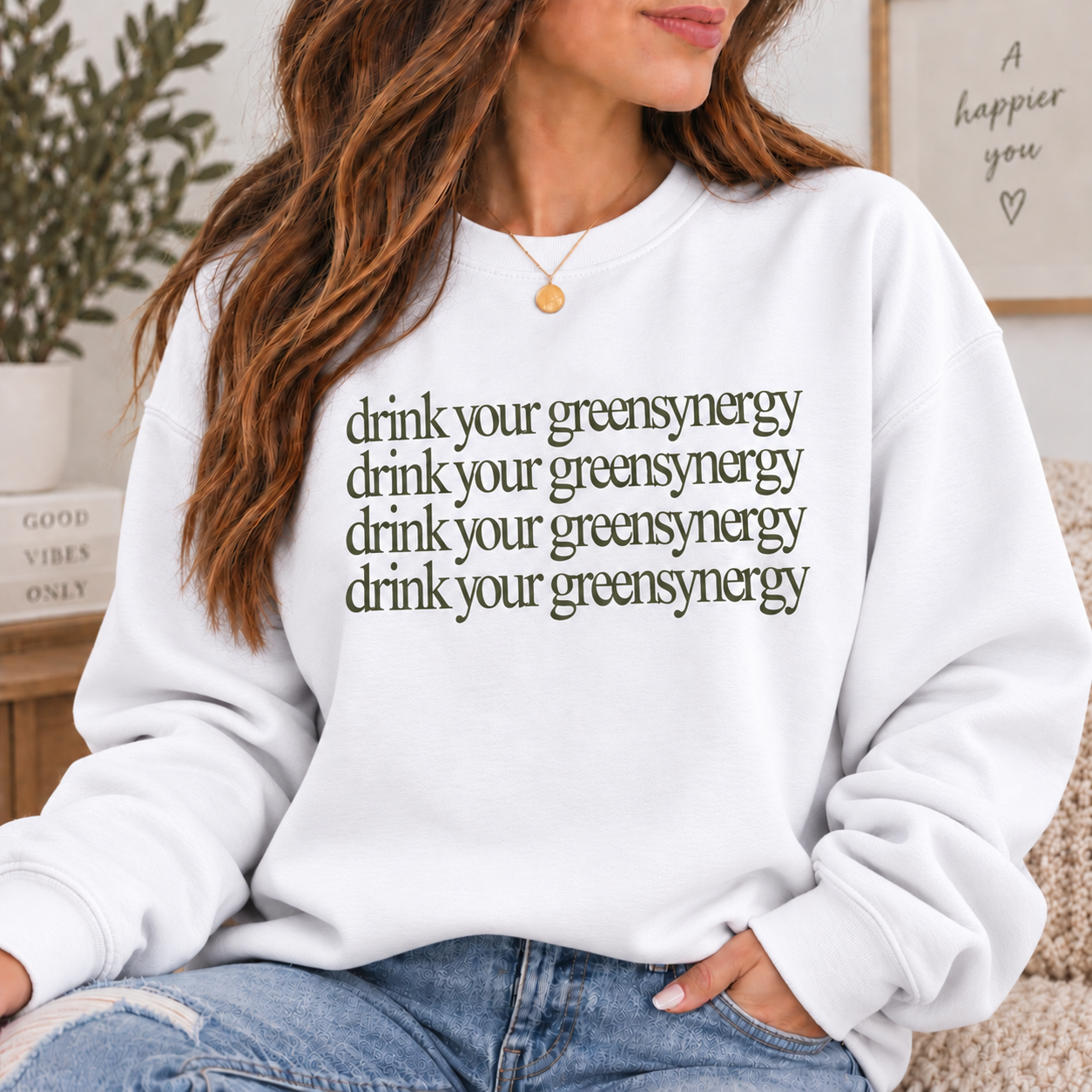 Drink Your GreensSynergy Crewneck