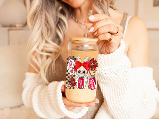 C O K E Labubu 16oz Glass Can