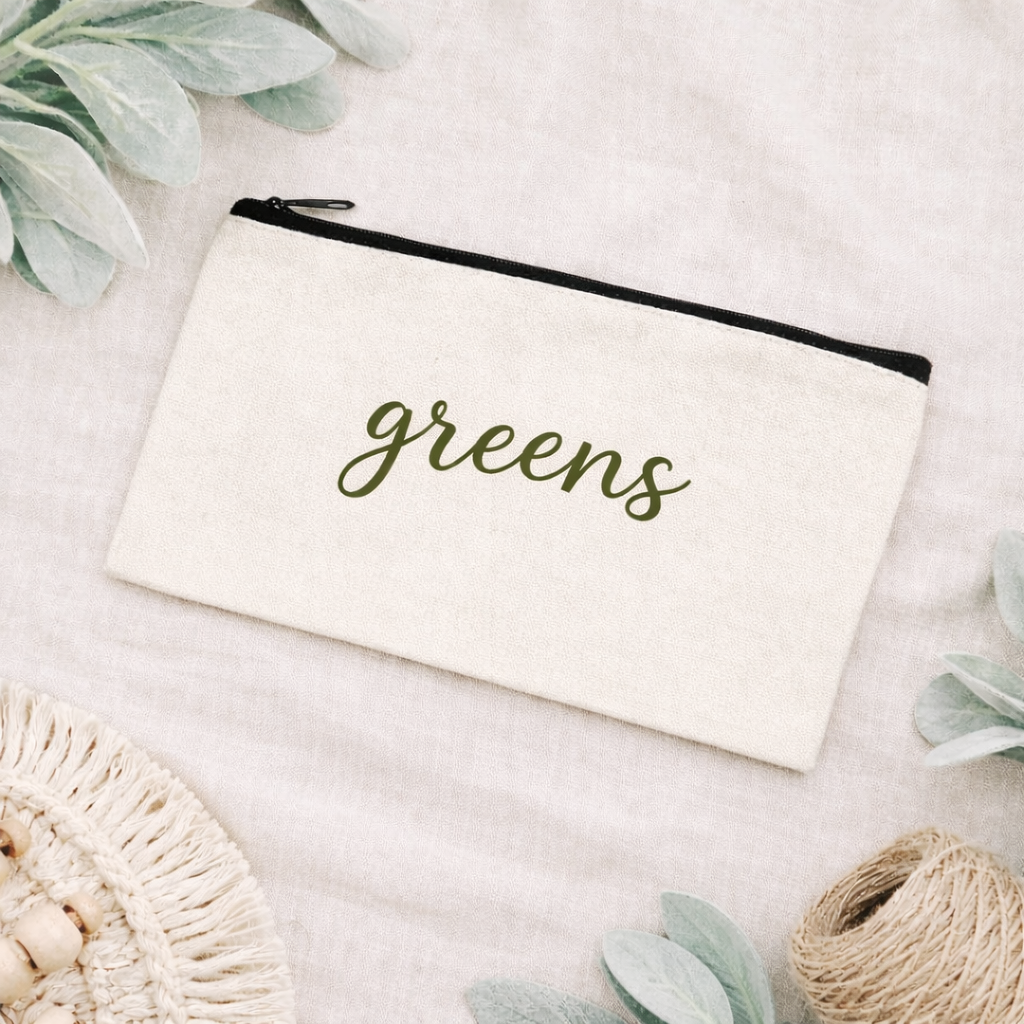Greens Canvas Pouch
