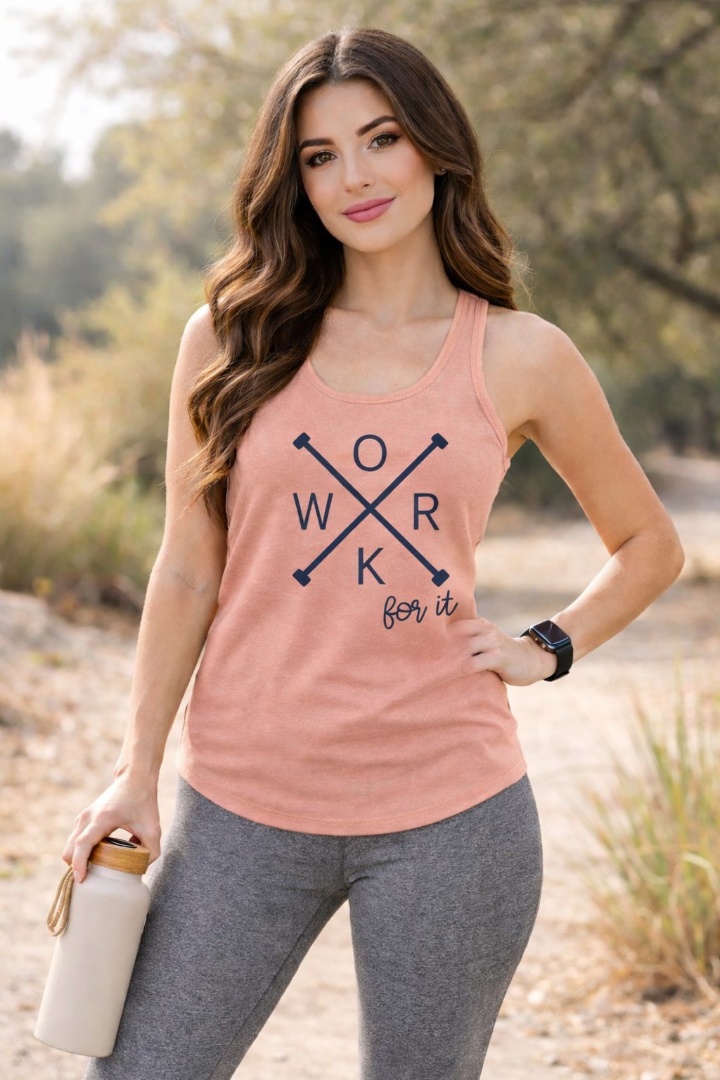 Work for It Racerback Tank