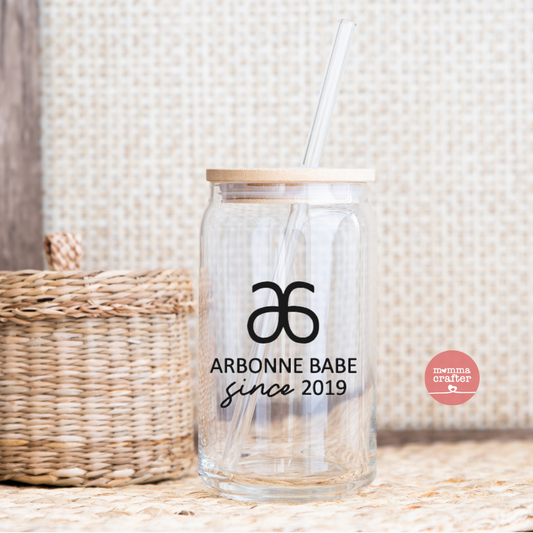 Arbonne Bon Babe Since 16oz Glass Can