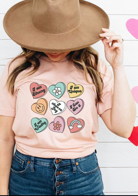 Positive Love Affirmations Shirt for Her