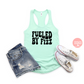 Arbonne Fueled by Fizz Racerback Tank Top