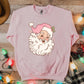 Pink Retro Santa Crewneck