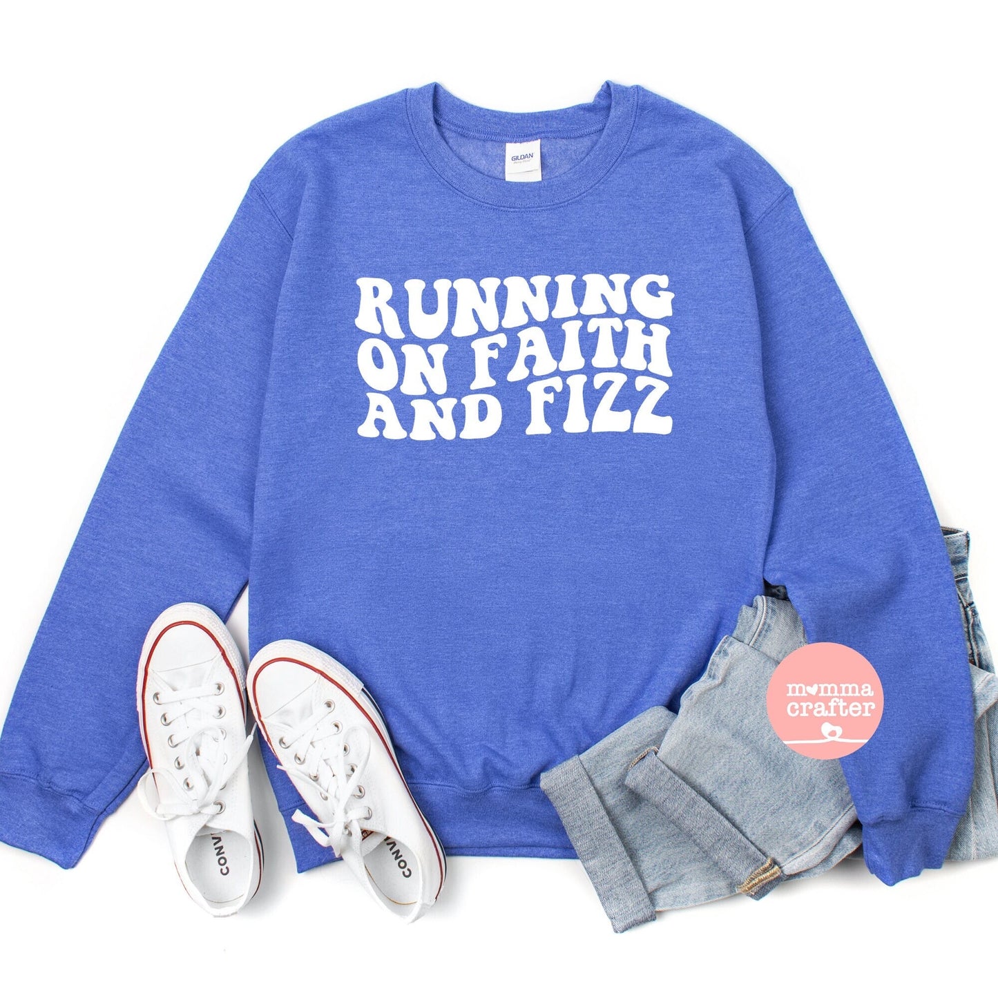 Arbonne Running on Faith and Fizz Sweatshirt
