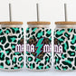 Teal Leopard Mama 16oz